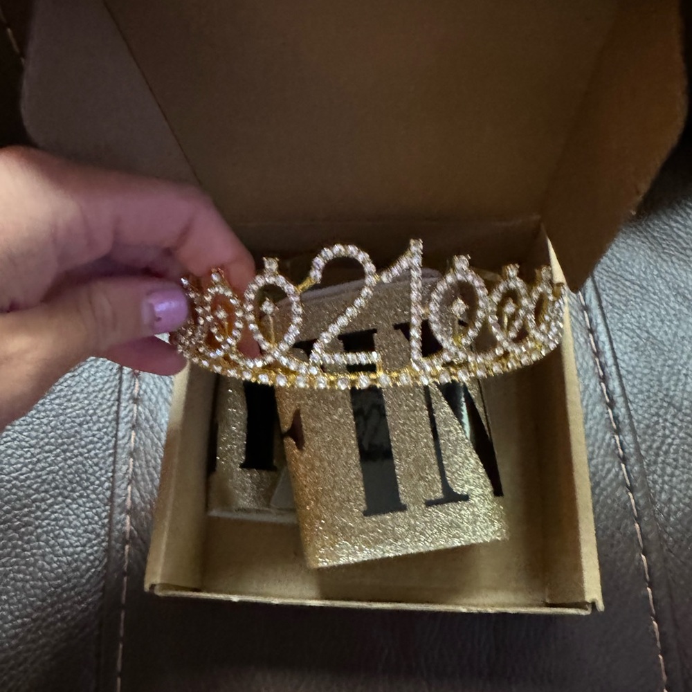 21st birthday sash and crown